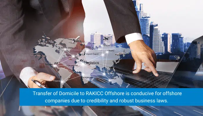 transfer of domicile to RAKICC Offshore