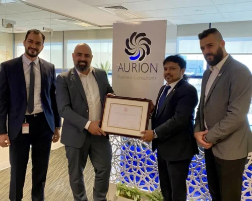 Receiving recognition for best performance from SHAMS, Sharjah